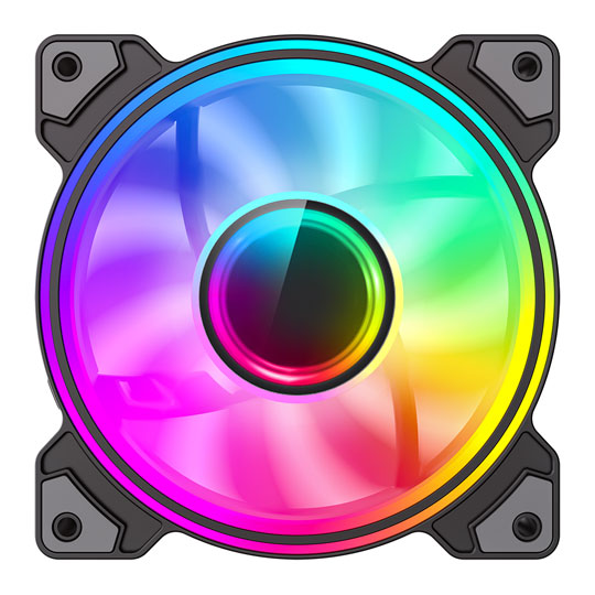 GameMax Infinity 120mm ARGB Black Dual-Ring Infinity Fan