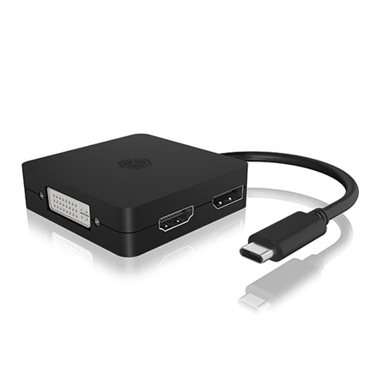 ICY BOX 4 in 1 USB Type-C Video Adapter
