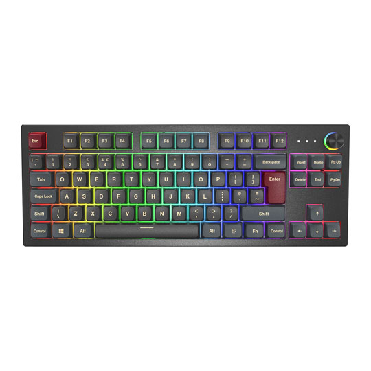 Montech MKey TKL RGB Darkness Gateron Red Switch Mechanical Gaming Keyboard