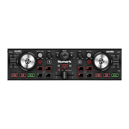 Numark DJ2GO 2 Touch, Pocket DJ Controller with Capacitive Touch Jog Wheels