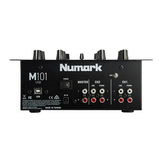 Numark M101USB Black 2-Channel All-Purpose Mixer with USB : image 3
