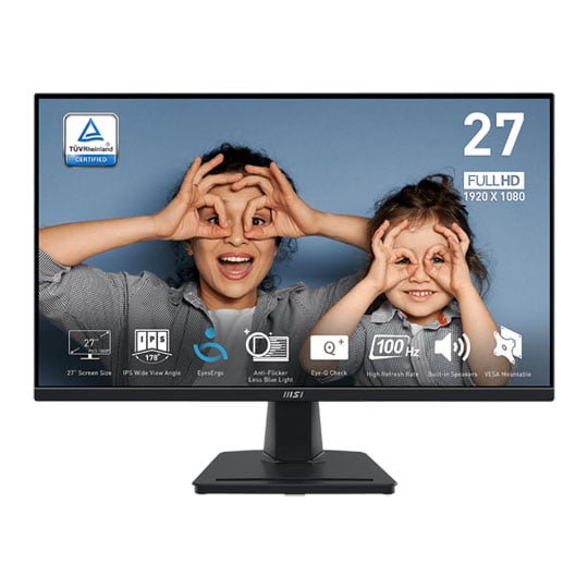 MSI PRO 27" Full HD 100Hz FreeSync IPS Monitor with Speakers