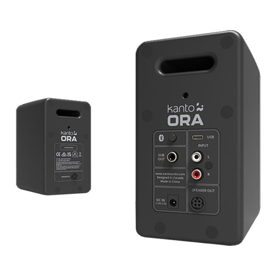 Kanto ORA Powered Reference Desktop Speakers with Bluetooth - Black