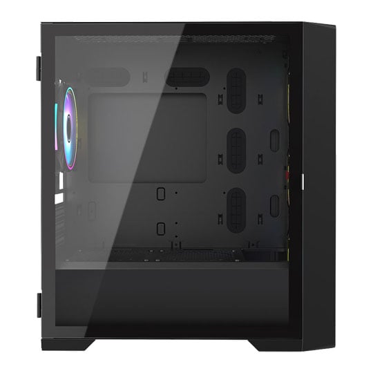 Vida Cyclone Black Tempered Glass Micro-ATX PC Gaming Case