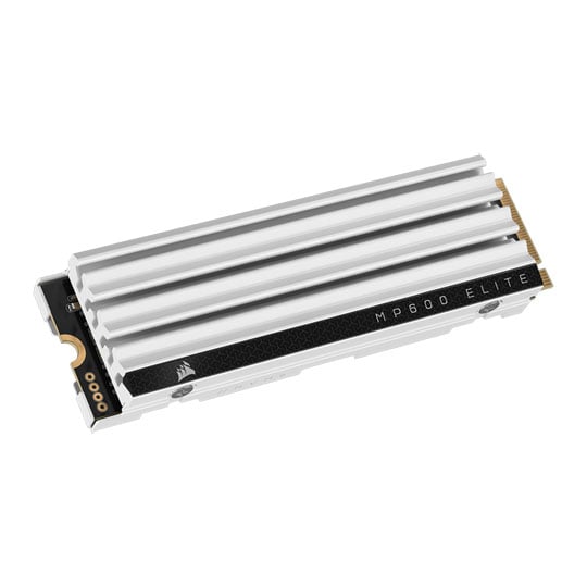 Corsair MP600 ELITE /w Heatsink 1TB White M.2 PCIe NVMe SSD/Solid State Drive PC/PS5