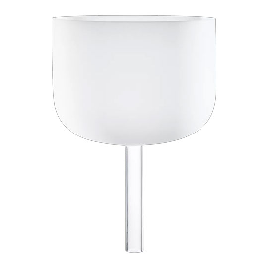 Meinl 10" Crystal Singing Bowl with Handle, Note F4, Heart Chakra - CSBH10F
