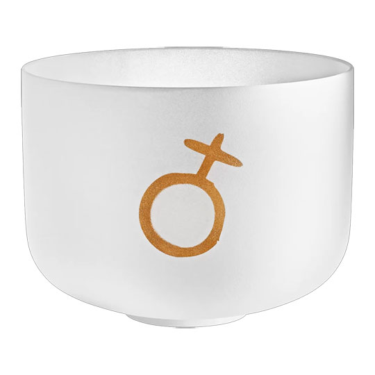 Meinl 12" Planetary Tuned Crystal Singing Bowl, Earth Platonic Year 172.06 HZ - PCSB12EPL