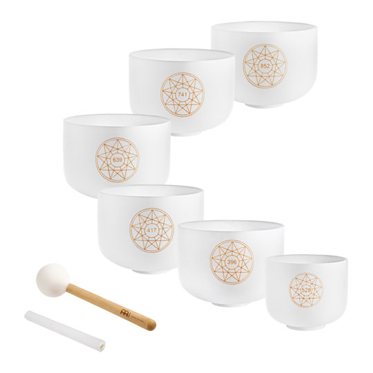 Meinl Sonic Energy Solfeggio Crystal Singing Bowl Set