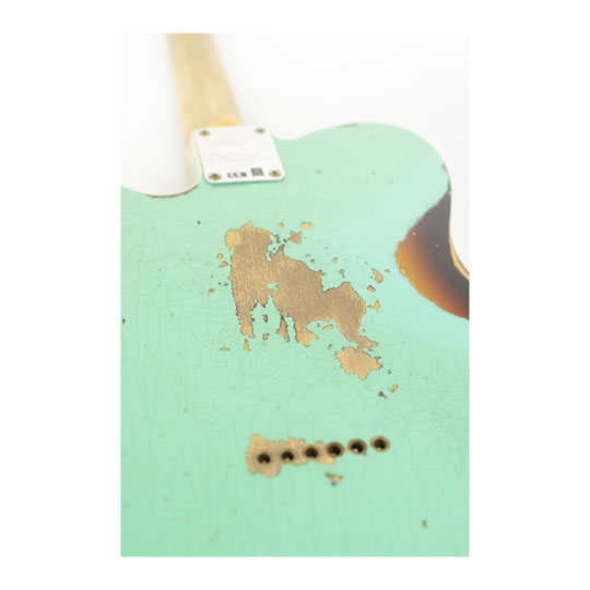 Fender Custom Shop LTD Edition '60 Telecaster Custom Heavy Relic, Aged Seafoam Green Over 3 Colour S : image 3