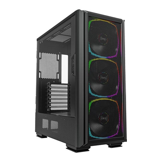 Montech SKY TWO GX Black Mid Tower Case Tempered Glass, inc 3x Premium ARGB High AirFlow 140mm Fans