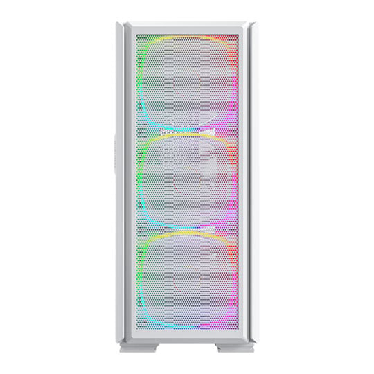 Montech SKY TWO GX White Mid Tower Tempered Glass Case with 3x 140mm ARGB Fans : image 3