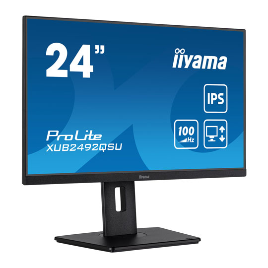 iiyama ProLite XUB2492QSU-B1 24" WQHD 100Hz FreeSync IPS Monitor : image 2
