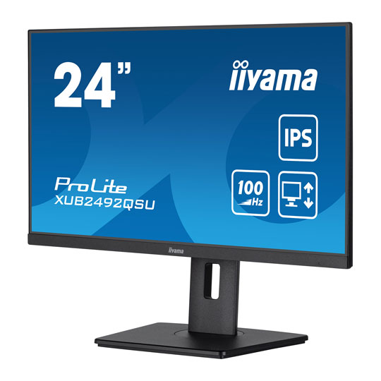 iiyama ProLite XUB2492QSU-B1 24" WQHD 100Hz FreeSync IPS Monitor : image 3