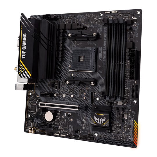 ASUS AMD Ryzen A520M-PLUS WIFI TUF GAMING AM4 micro-ATX Motherboard : image 3