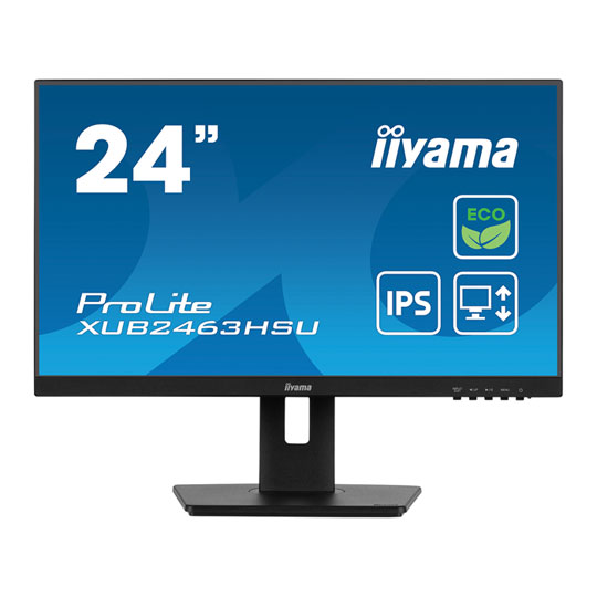 iiyama ProLite XUB2463HSU-B1 24" FHD 100Hz FreeSync Eco IPS Black Monitor