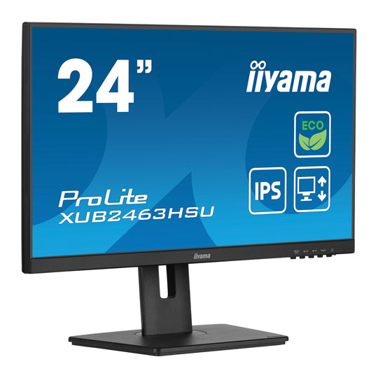 iiyama ProLite XUB2463HSU-B1 24" FHD 100Hz FreeSync Eco IPS Black Monitor