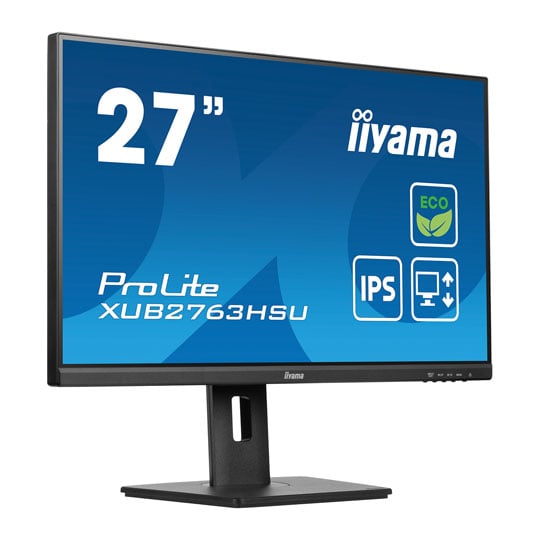 iiyama ProLite XUB2763HSU-B1 27" FHD 100Hz FreeSync Eco IPS Black Monitor