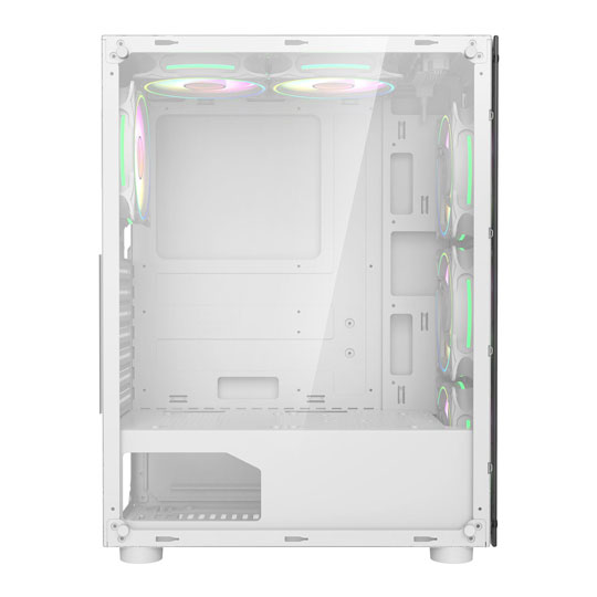 CiT Mirage F6 White Tempered Glass ATX Gaming Case : image 2