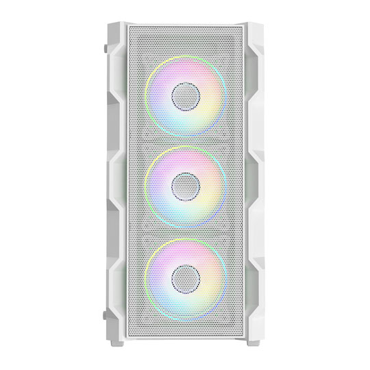 CiT Neo White Mid Tower Tempered Glass PC Gaming Case : image 3