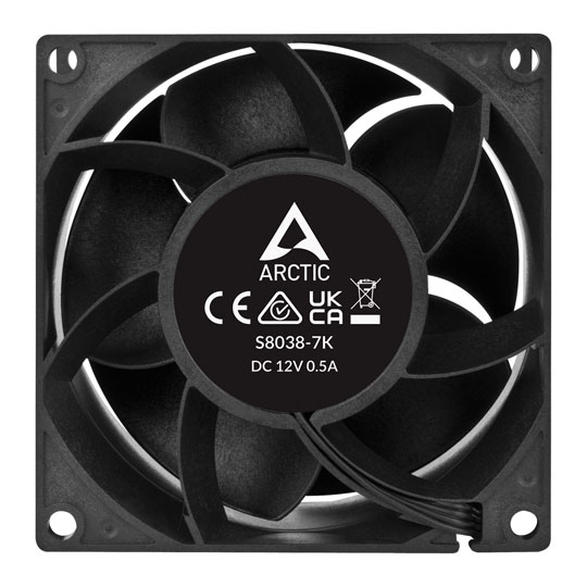 Arctic 80mm S8038-7K Airflow/Pressure Optimised Server Fan - Single : image 4