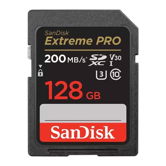 SanDisk Extreme Pro 128GB UHS-I SDXC Memory Card