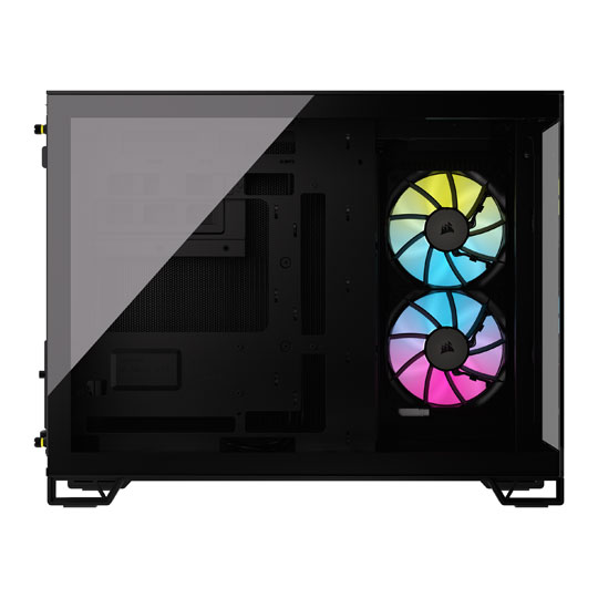 Corsair 2500X RGB Black Dual Chamber Tempered Glass Micro ATX PC Case
