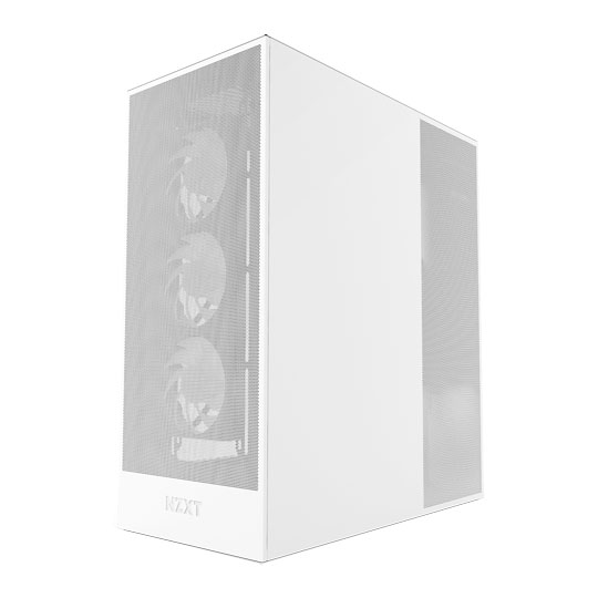 NZXT H7 Flow RGB (2024) Mid Tower Tempered Glass PC Gaming Case White : image 4