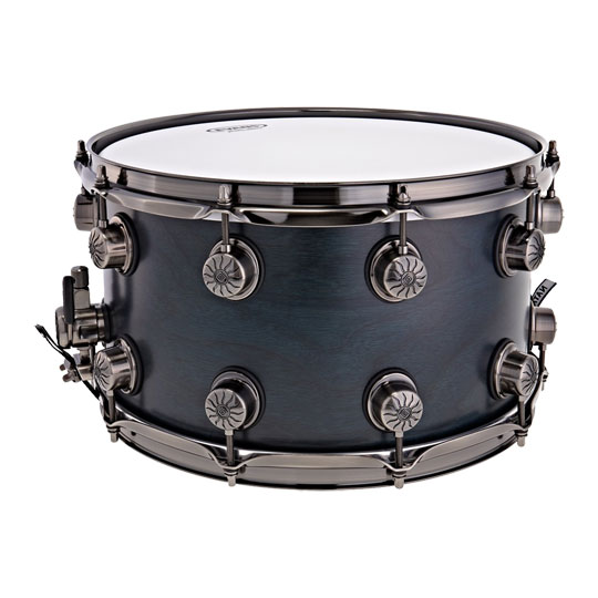 Natal 14" x 8" Double Row Walnut Snare Drum - Cerulean Blue : image 2