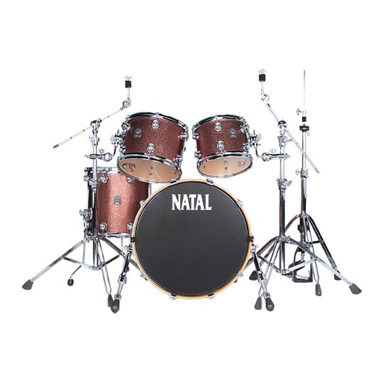 Natal US Fusion 22 Drum Shell Pack 10", 12", 16", 22" - Copper Sparkle