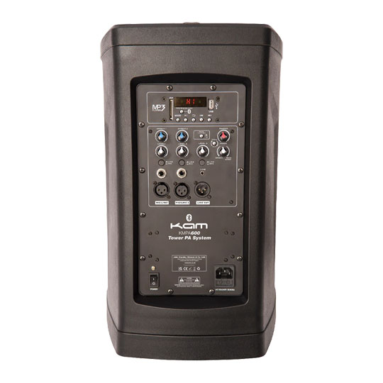 KAM KMPA600 Compact Tower PA System with Lighting