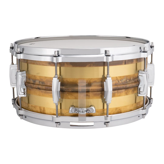 Ludwig 14" x 6.5" Raw Bronze Striped Snare : image 2