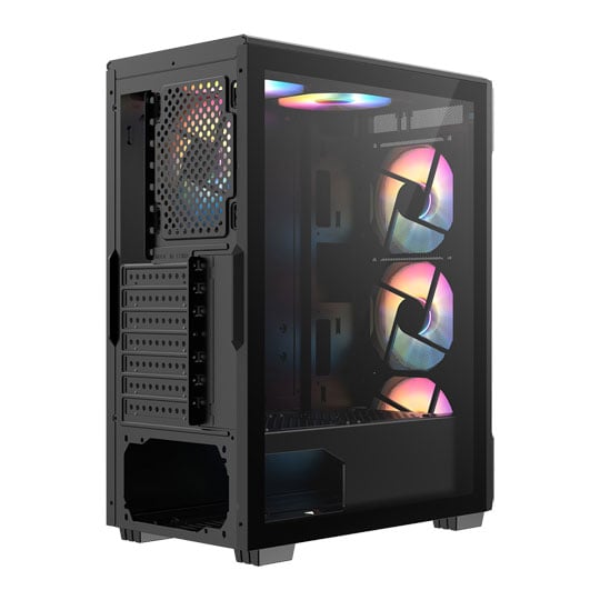 CiT Crossfire Mesh Black Mid Tower PC Gaming Case : image 4