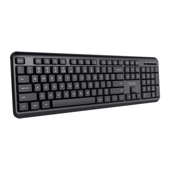 Trust TK-350 Silent Wireless Keyboard Spill-resistant RF inc USB Nano Dongle