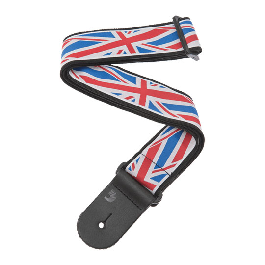 D'Addario Nylon Woven Guitar Strap, Union Jack