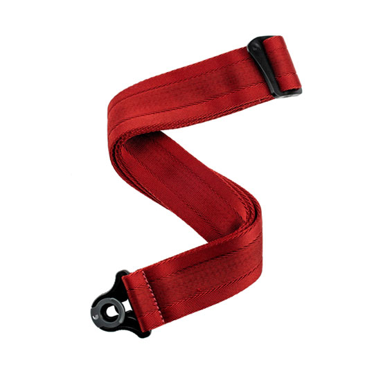 D'Addario Auto Lock Guitar Strap Blood Red