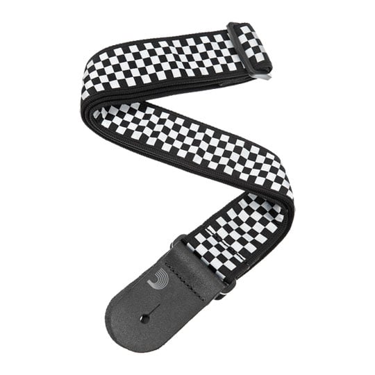 D'Addario Nylon Woven Guitar Strap, Check Mate