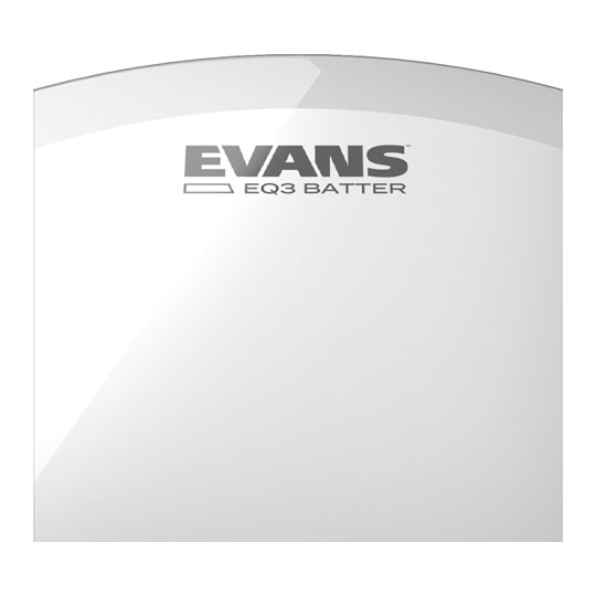 Evans EQ3 Bass Drum Head 22-Inch - Frosted With Removable Muffling Ring