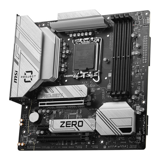 MSI Intel B760M PROJECT ZERO DDR5 Micro-ATX Motherboard : image 3