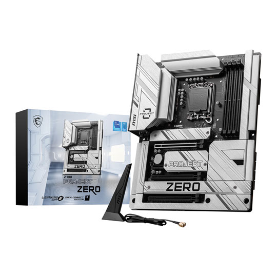 MSI Intel Z790 PROJECT ZERO DDR5 ATX Motherboard LN146568 | SCAN UK