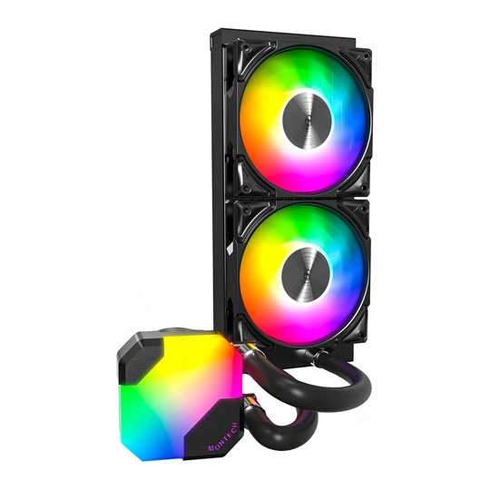 Montech HyperFlow ARGB 240 All In One Slim 240mm Black Intel/AMD CPU Water Cooler