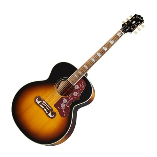 (Open Box) Epiphone J-200 (All Solid Wood Fishman Sonitone) Aged Vintage Sunburst