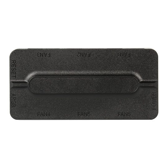 ARGB PWM 6 Port Black Fan Hub With SATA Power