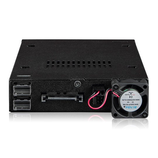ICY DOCK ToughArmor 2 Bay 2.5” U.2/U.3 PCIe 4.0 NVMe SSD Enclosure For External 3.5" Bay : image 4