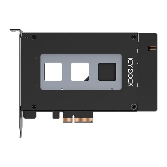 ICY DOCK ToughArmor MB111VP-B U.2/U.3 PCIe 4.0 NVMe SSD to PCIe 4.0 x4 Slot Adapter Card