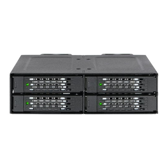 ICY DOCK ToughArmor 5.25" Four-Bay 2.5" NVMe U.2/U.3 SSD PCIe 4.0 Mobile Rack Enclosure