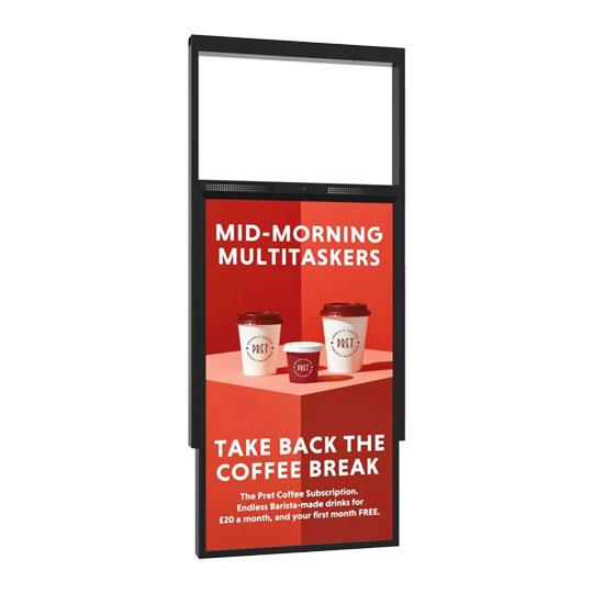 Allsee 55" Ultra High Brightness Hanging Double-Sided Display