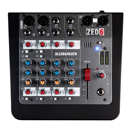 (Open Box) Allen & Heath ZED-6 Compact 6 Input Analogue Mixer : image 3