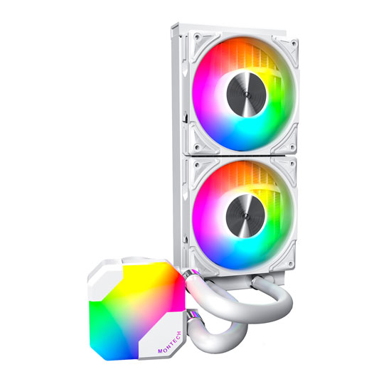 Montech HyperFlow ARGB 240 All In One 240mm White Intel/AMD CPU Water Cooler