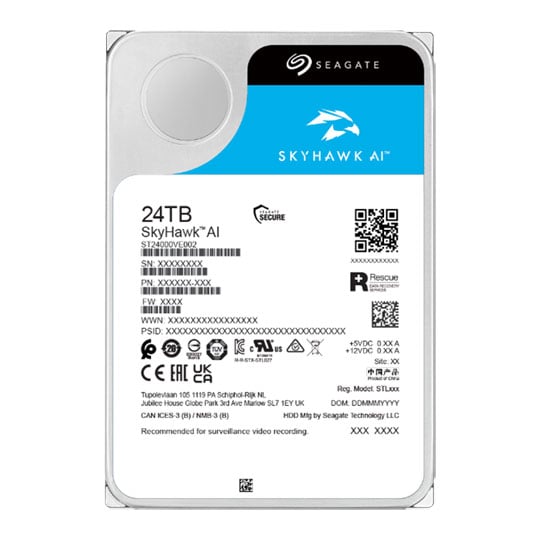 Seagate SkyHawk AI 24TB 3.5" SATA HDD/Hard Drive : image 4