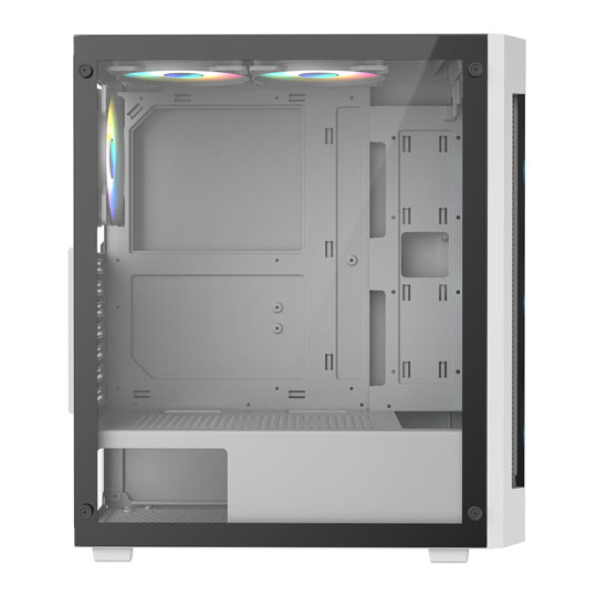CiT Destroyer White Mid Tower Tempered Glass PC Gaming Case : image 2
